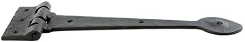 Premium 105-Inch Black Wrought Iron Door Hinges