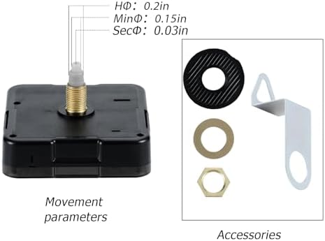 12mm Shaft Replacement for Silent Clocks
