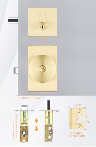 GoldenWarm Front Entry Door Lock Set