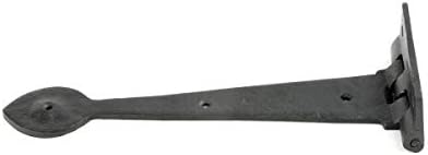 Premium 105-Inch Black Wrought Iron Door Hinges