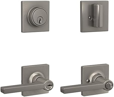 Lock Scout Secure Entry Door Handle Set with Thumb Turn