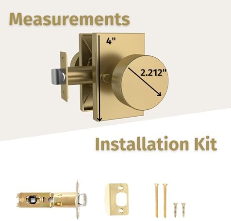 Modern Privacy Door Knob - Laura I