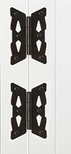 National Hardware N109-218 Decorative Butterfly Gate Hinges in Black