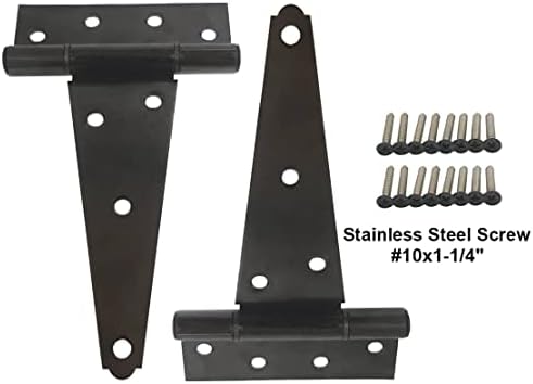 Durable Steel Hinge for Doors 6 x 25mm 2 Pack