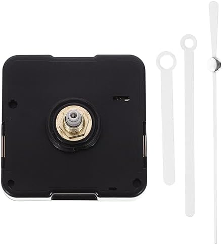 UOnlyTech DIY Wall Clock Mechanism Replacement Kit - White Plastic Mute Hands Movement