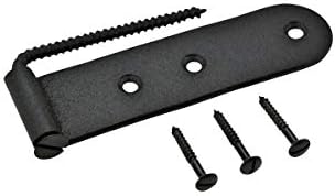 Renovators Supply 6-Piece Black Wrought Iron Gate Hinges