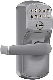 SCHLAGE Brushed Chrome DV595CS V Keypad Lock with Elan Lever