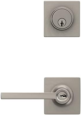 Lock Scout Secure Entry Door Handle Set with Thumb Turn
