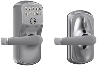 SCHLAGE Brushed Chrome DV595CS V Keypad Lock with Elan Lever
