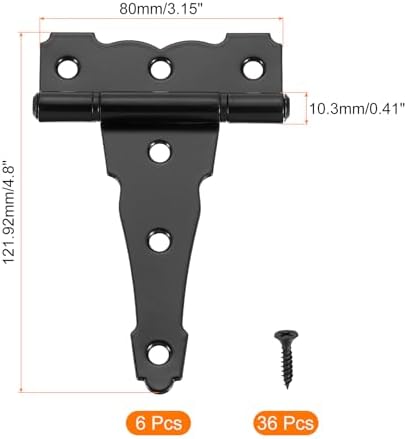 T-strap Door Hinges for Sheds Barns Rustic Durable
