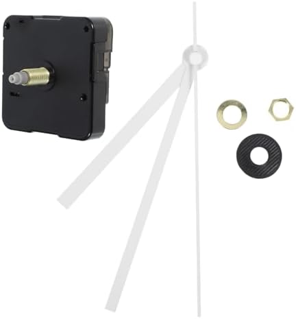 Silent Clock Movement Kits Replacement White Straight Hand for Professionals