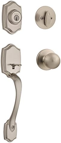 Kwikset Belleview Entry Knob and Door Deadbolt Set with Smart Key Replacement