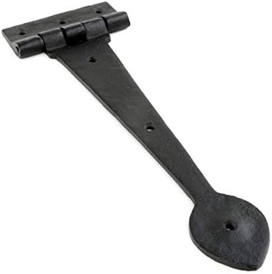 Premium 105-Inch Black Wrought Iron Door Hinges
