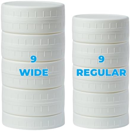 Wide Mouth Mason Jar Lids with Silicone Rings for Ball Jars