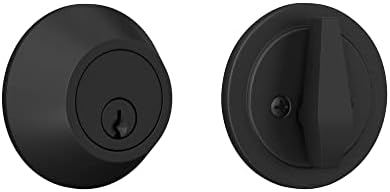 Versatile Deadbolt with Matte Black Finish