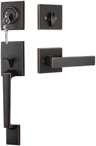 Haidms Oil-Rubbed Bronze Front Door Set