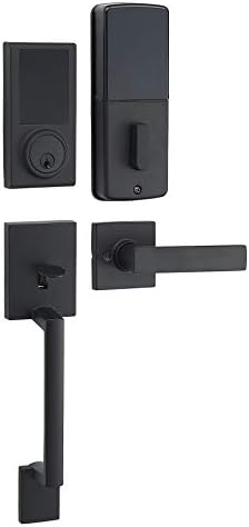 Secure Entry with Touchscreen Door Keypad Lock Handleset