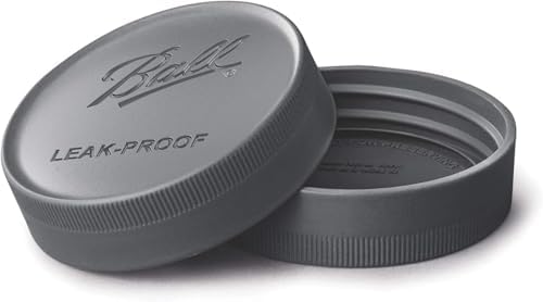 Ball Leak-Proof Plastic Lids for Glass Mason Jars Pack of 6