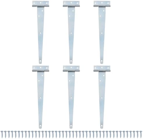 Durable Multipurpose Hinges for sheds and Barn Doors 6-Pack White