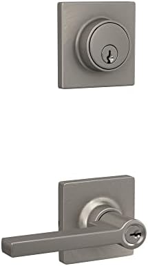 Lock Scout Secure Entry Door Handle Set with Thumb Turn