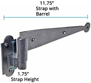 Sturdy Rust-Resistant Wrought Iron Shutter Hinges Durable and Easy to Install