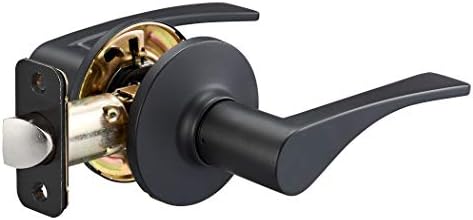 Amazon Basics Victorial Door Lever Passages 6-Pack Matte Black