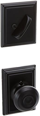 Schlage Georgian Deadbolt Set Matte Black