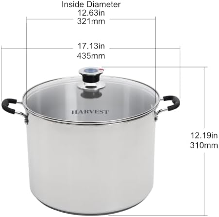 20 Qt Canning Pot with Rack - Works on All Stovetops