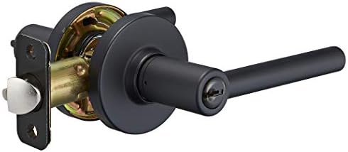 Amazon Basics Door Lever Entry Matte Black