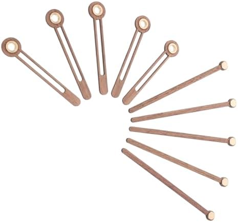 OSALADI 5 Set walnut clock hands for DIY silent clock repair
