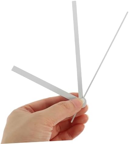 DOITool 10-Set Replacement Clock Hands for Wall Clocks Aluminum White