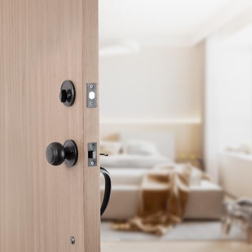 EVOR Adjustable Front Door Handle Set Antique Copper Easy Install Durable