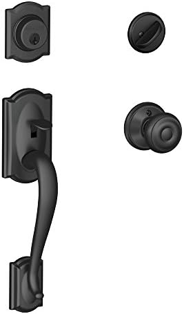 SCHLAGE Lock Company Camelot Handleset Matte Black