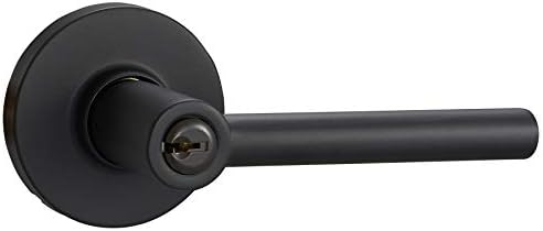 Amazon Basics Door Lever Entry Matte Black