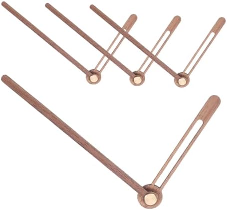 DOITool 5-Set walnut clock hands kit for DIY wall clock repair