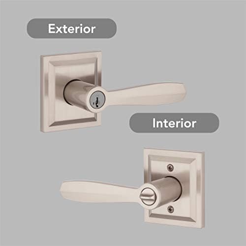 Baldwin Entry Door Reversible Lever with SmartKey and Microban Protection