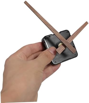 DIY Replacement Kit for Wall Clock Movement with Plastic Wood Hands Mechanism