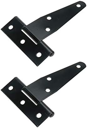 Mcredy Hinge Durable 3-Inch Hinge for Shed Gates Heavy Duty Black