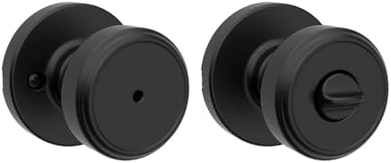Kwikset Maven Interior Privacy Doorknob with Easy Setup and Smooth Release