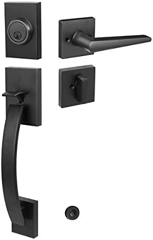 NEWBANG Matte Black Door Lever Handle Set