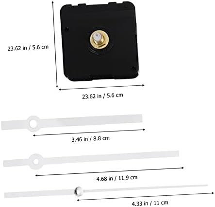 Angoily - Replacement Wall Clock Movement White Plastic Large Digital Clock with Silently Chimes