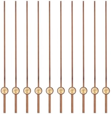 EXCEART 10pcs Wooden Second Hand Clock Parts DIY Kit