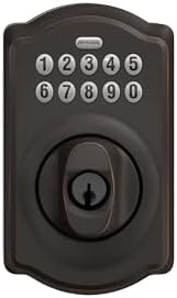 Secure Keyless Deadbolt Aged Bronze