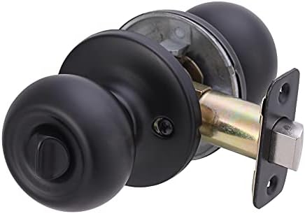 Coastal Matte Black Door Knob