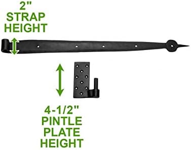 Sturdy Black Pintle Hinges for Colonial Homes