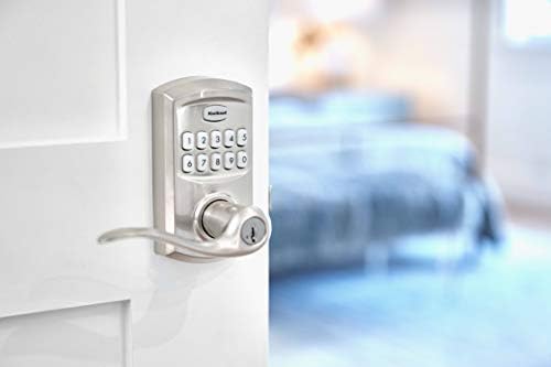 Kwikset SmartCode 917 SATIN Nickel Door Keypad Quad-Dot Security Entry