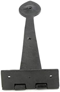 Premium 105-Inch Black Wrought Iron Door Hinges