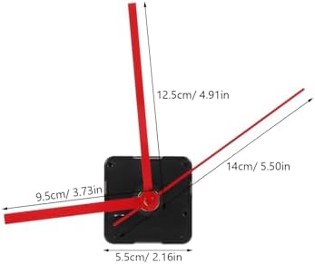 2-Piece Metal Wall Clock Mechanism Replacement for DIY Repair Accurate Timekeeping