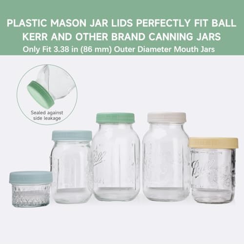 8-Piece Wide Mouth Mason Jar Lid Set