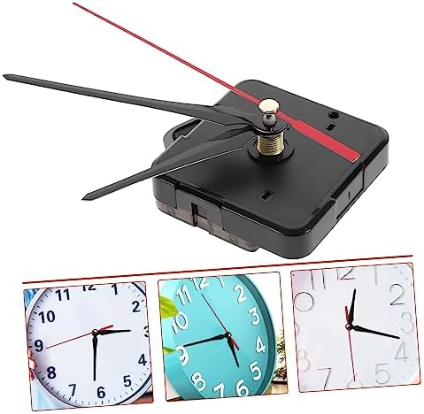 jojofuny - Plastic Replacement Hands for Wall Clock Repair with Red Black Tips